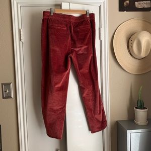 Madewell Ruby Velvet Cropped Pants